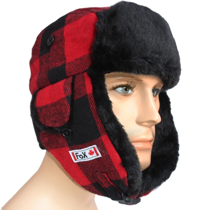 Holzfällermütze, Trapper Mütze, Wintermütze, Uschanka